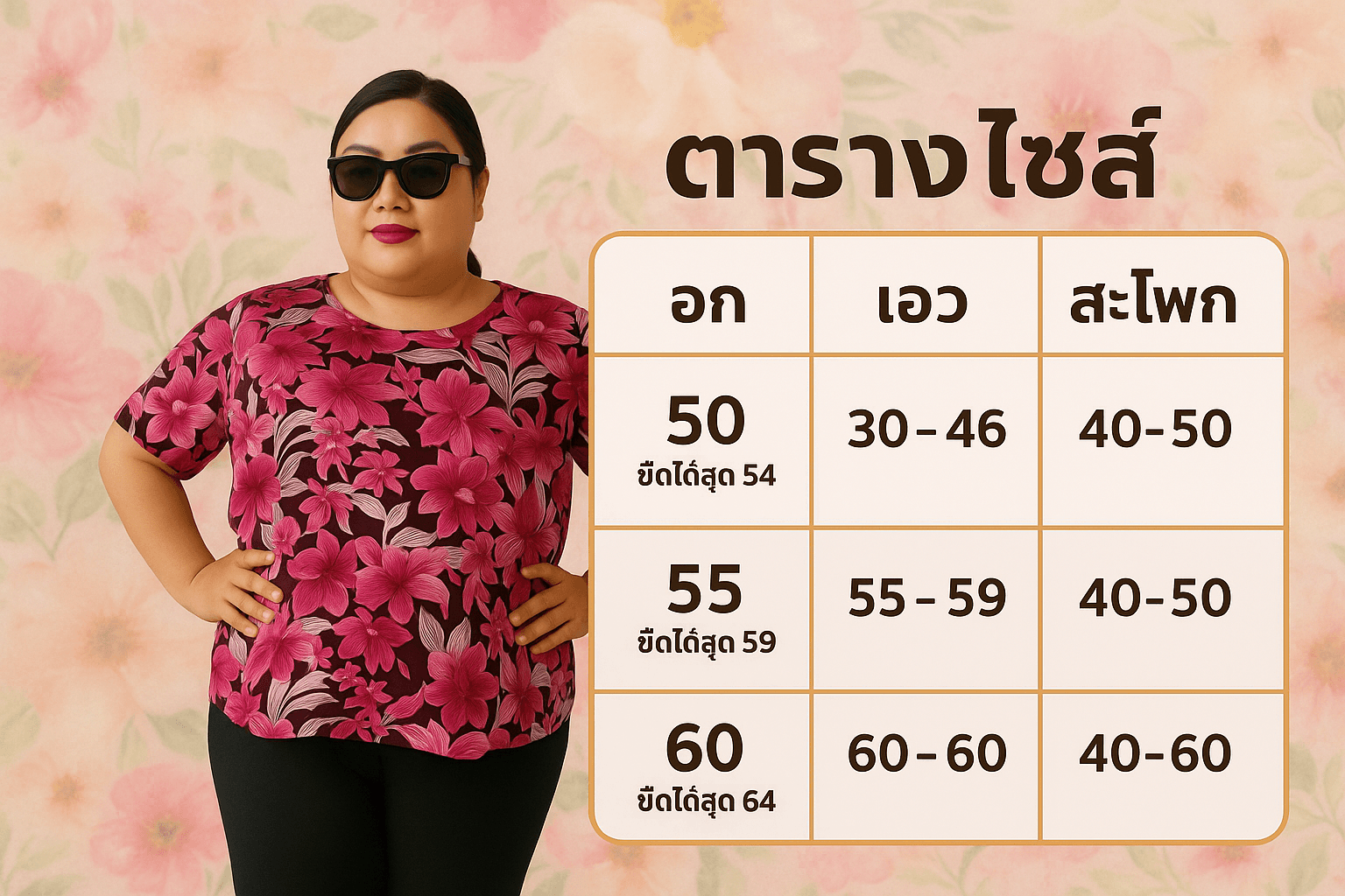 ตารางไซส์